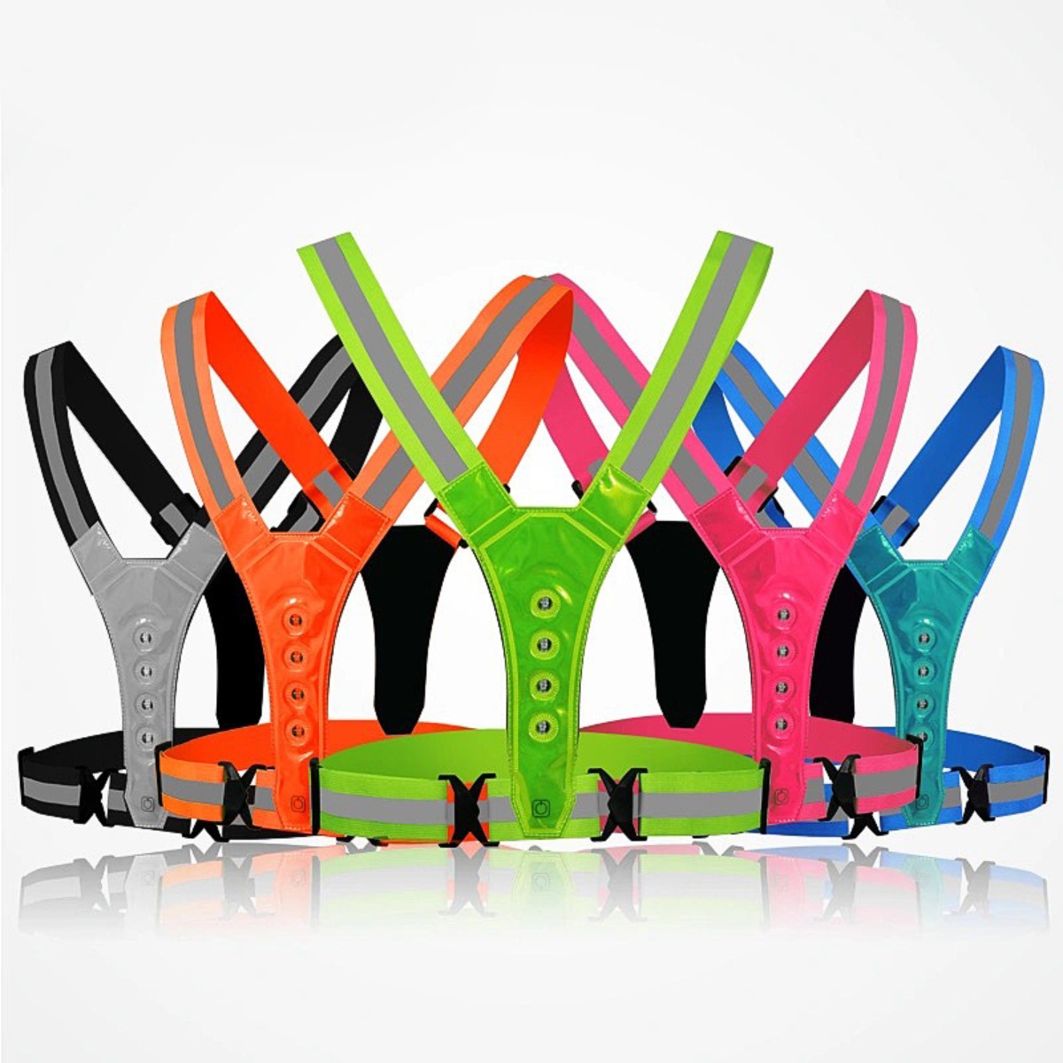 Cycling Gear In Winter - Rompi Keselamatan Lari & Bersepeda LED