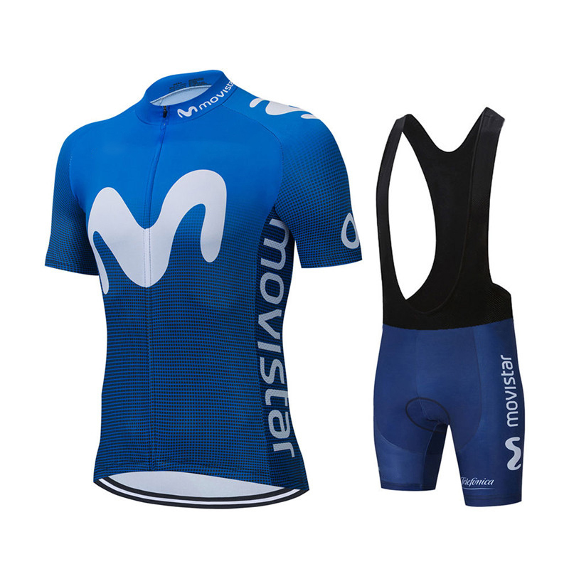 Cycling Gear Brands - Set Jersey Bersepeda Tim Movistar Musim
