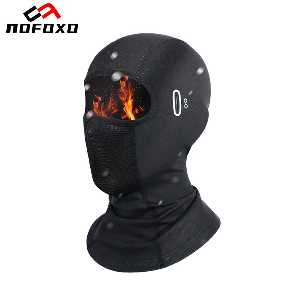 Cycling Gear In Winter - NOFOXO Masker Wajah Berkendara Sepeda Motor