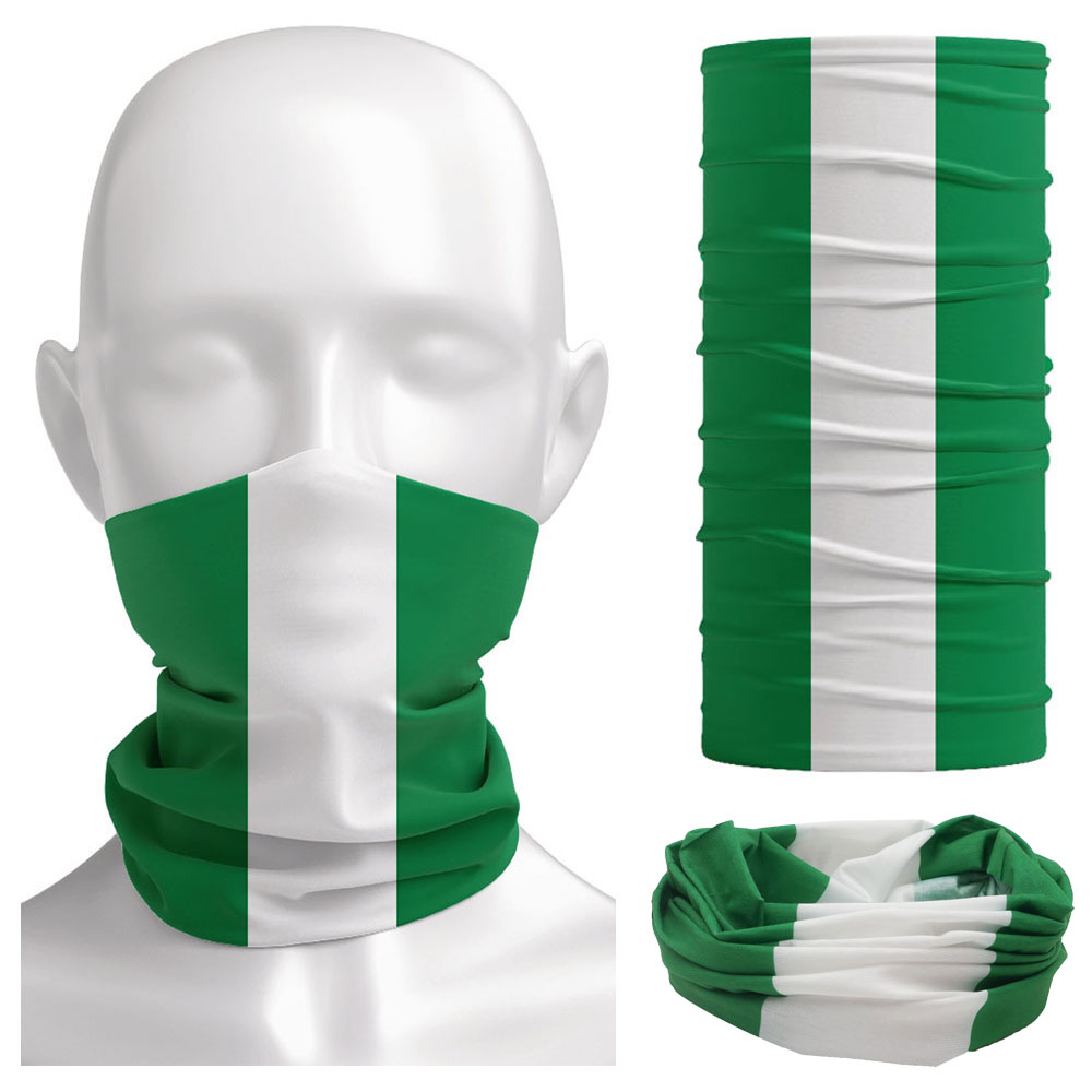 Gear In Cycling - Bandana Bendera Nigeria Pelindung Kaki Leher