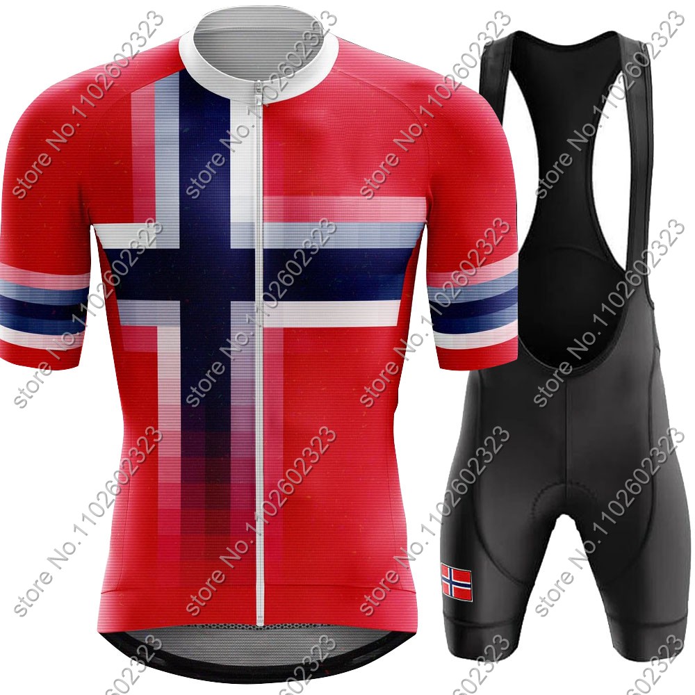 Cycling Gear Brands - Jersey Bersepeda Norwegia 2024, setelan tim