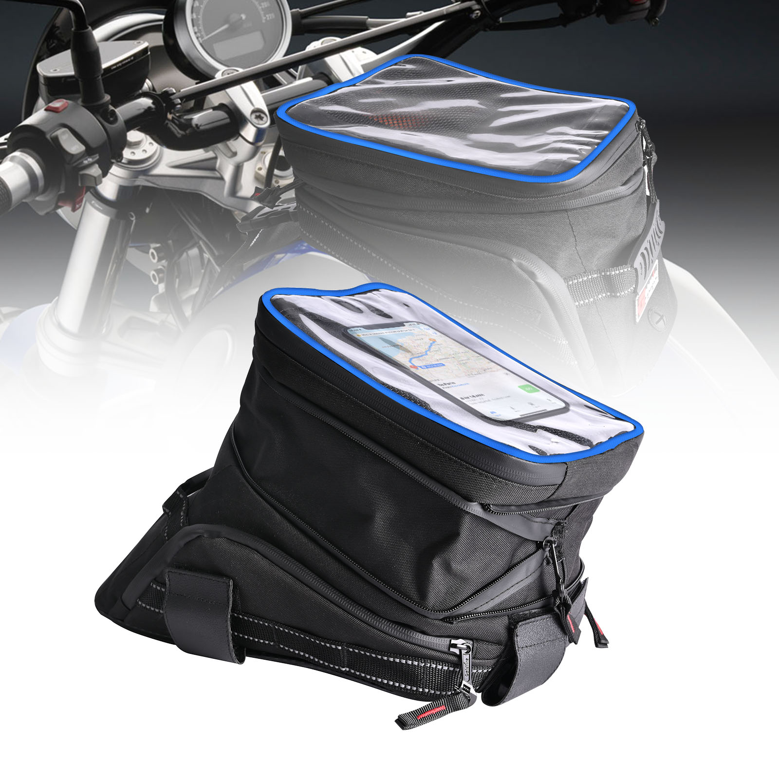 Cycling Gear Organizer - Tas tangki sepeda motor kapasitas besar,