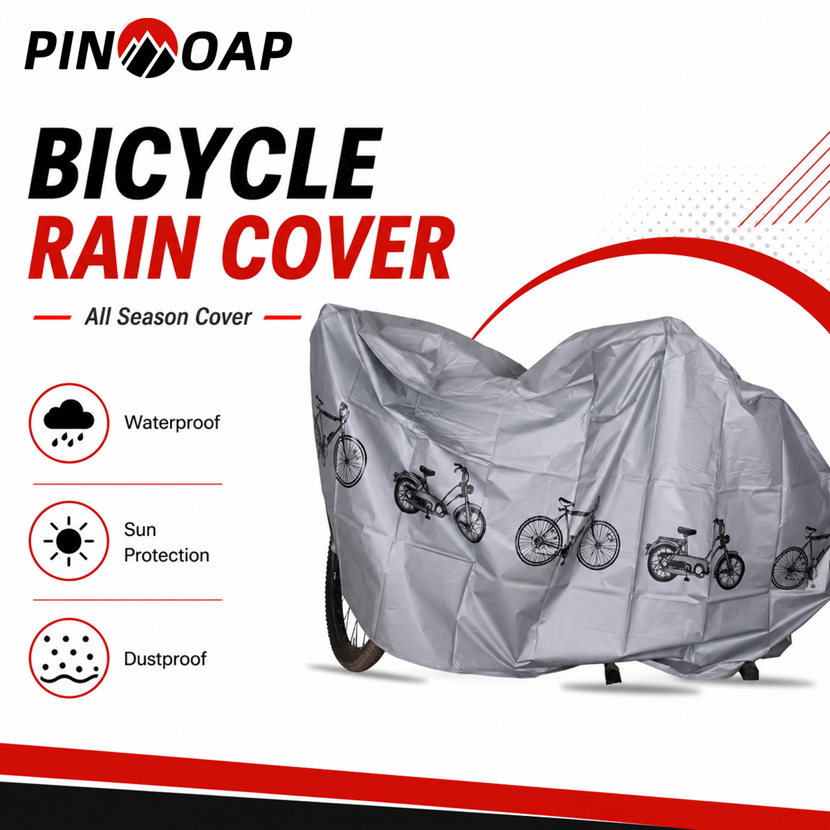 PINMOAP Penutup Sepeda Univers - Cycling Gear Organizer ulasan dan harga
