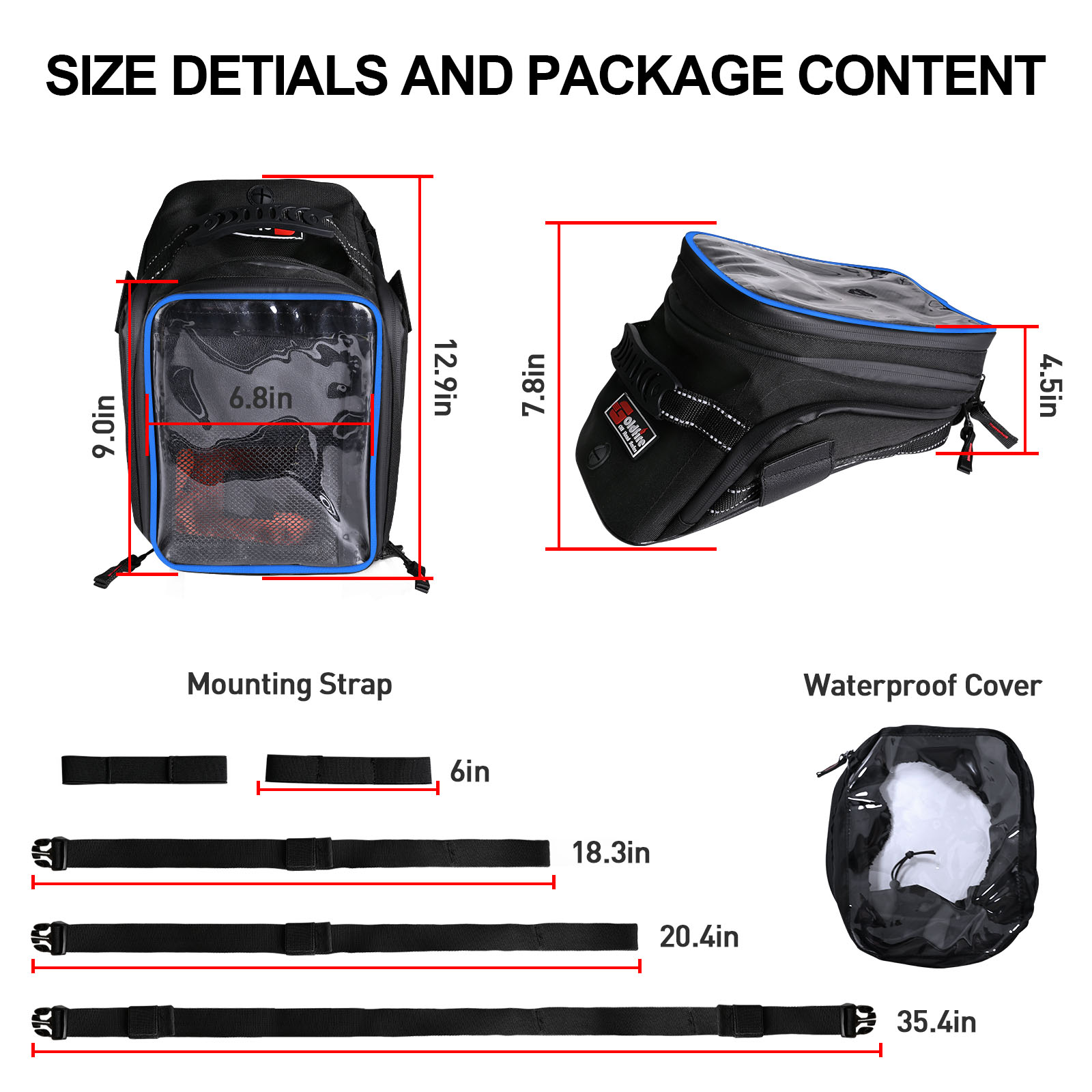 Tas tangki sepeda motor kapasi - Cycling Gear Organizer ulasan dan harga