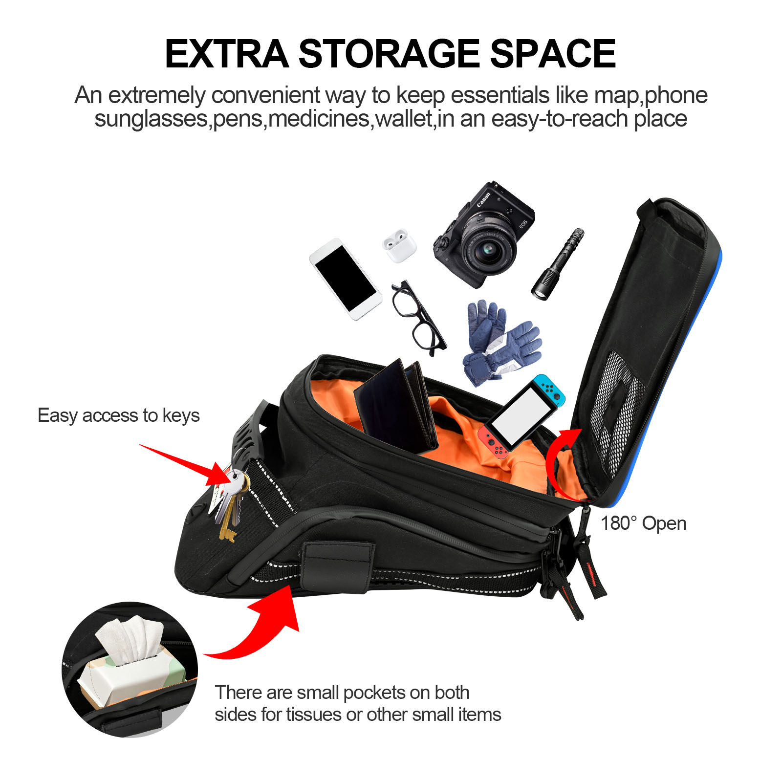 Tas tangki sepeda motor kapasi - Cycling Gear Organizer ulasan dan harga